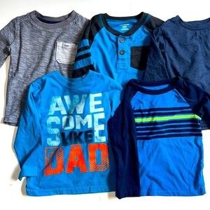 5 Long Sleeve Tees (multiple brands)